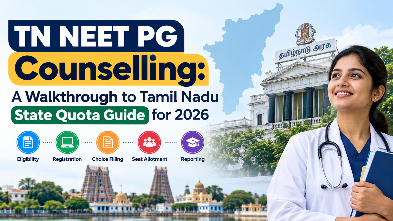 TN NEET PG Counselling: A Walkthrough to Tamil Nadu State Quota Guide for 2026 cover image