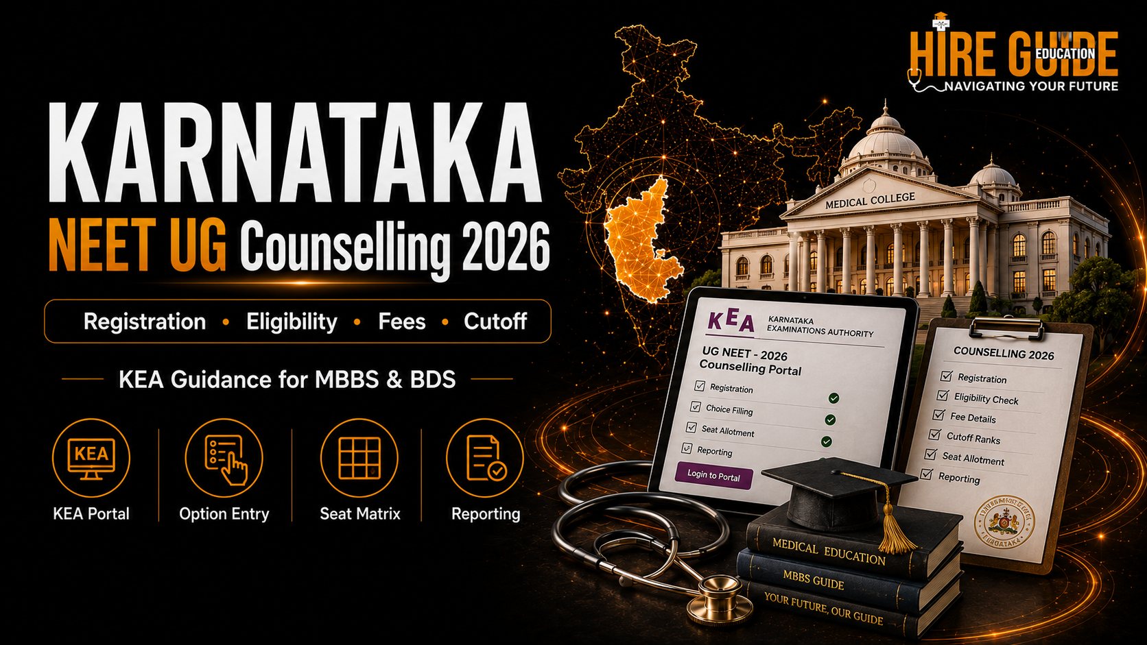 Karnataka NEET UG Counselling 2026 Started: KEA Registration, Eligibility, Documents, Fees and Choice Filling cover image