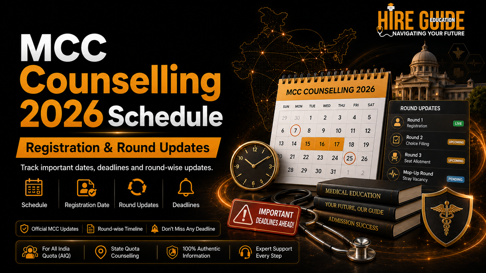 MCC NEET UG Counselling 2026 Schedule: Official Status and Updates cover image