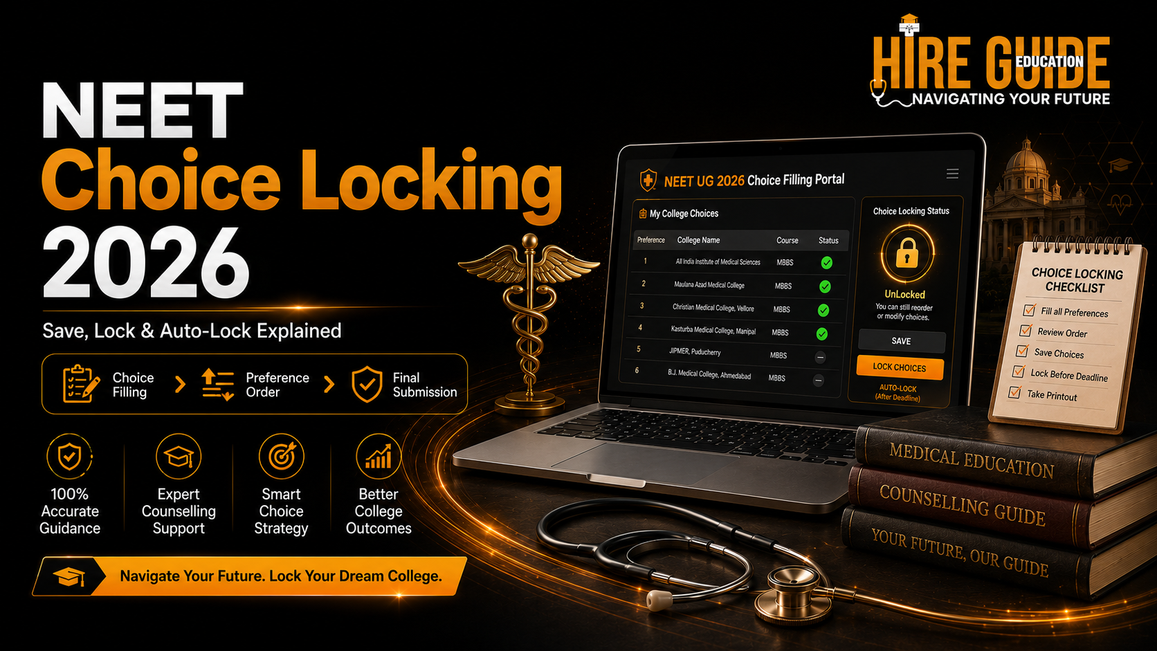 NEET Choice Saving, Locking and Auto-Locking 2026: Complete Guide cover image