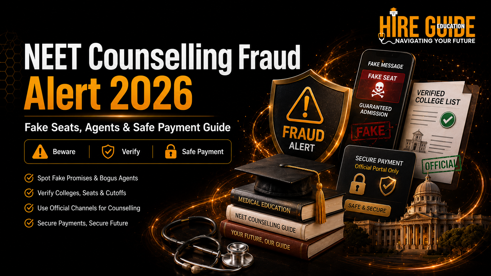 NEET Counselling Fraud 2026: Fake Seat, Agent and Safe Payment Guide cover image