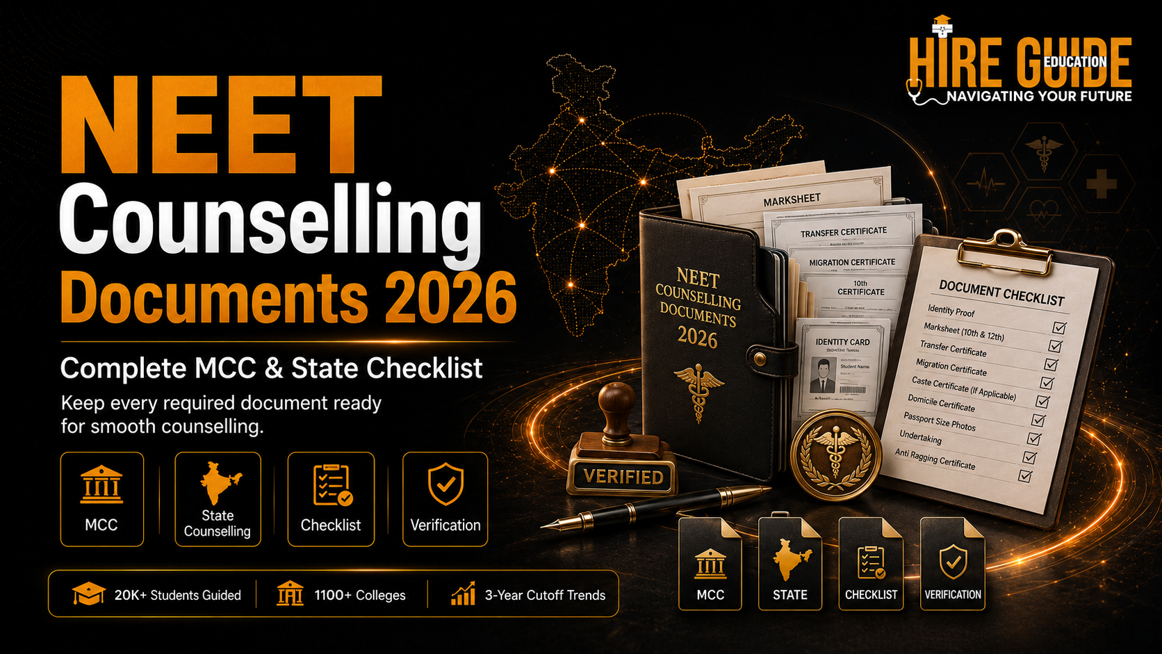 NEET Counselling Documents 2026: MCC and State Checklist cover image