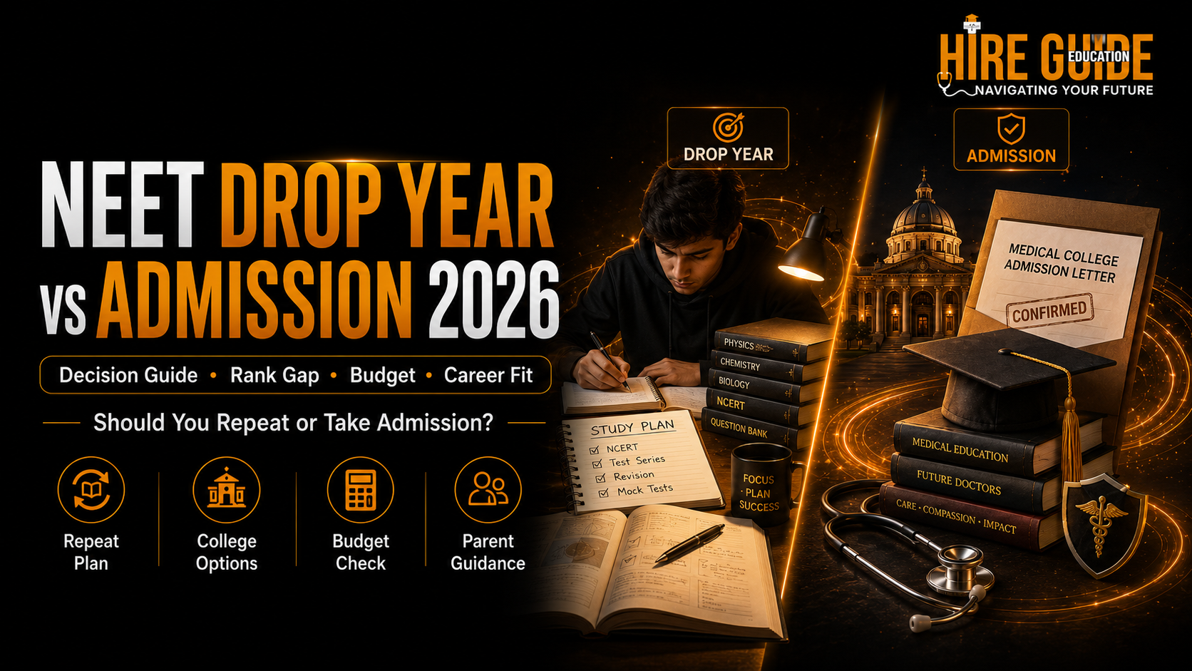NEET Drop Year vs Medical Admission in 2026: A Practical Decision Guide cover image
