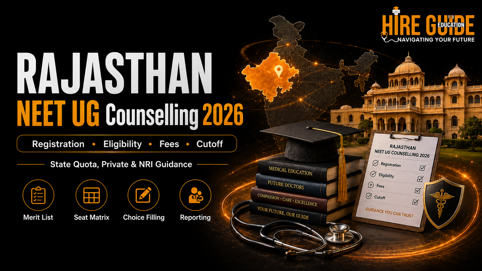 Rajasthan NEET UG Counselling 2026: Registration, Eligibility, Fees, Cutoff and Choice Filling cover image